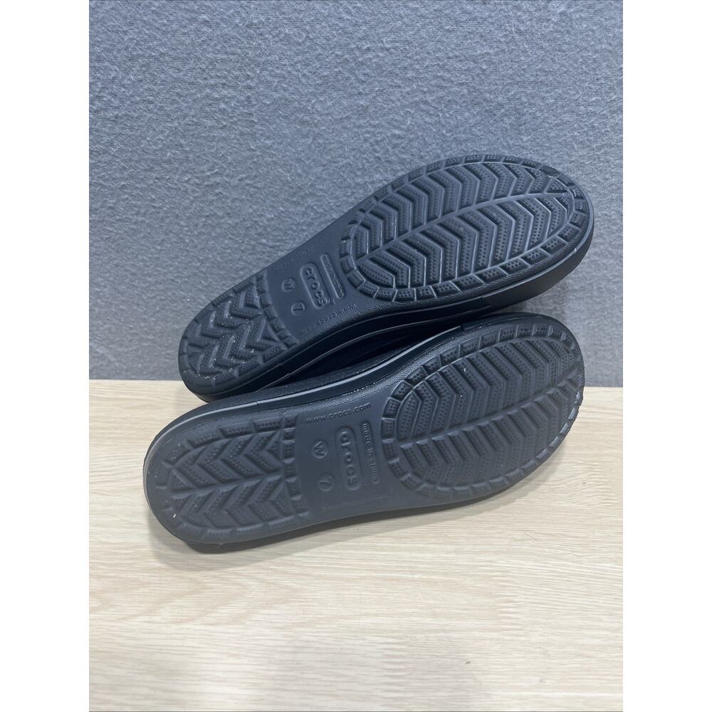 Crocs Loafer Crocband 2.5 Black Slip On Adjustable Strap Comfort Womens Size 7 - Picture 8 of 10